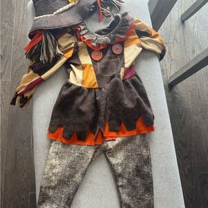 Kids Scarecrow Costume - Brown and Orange